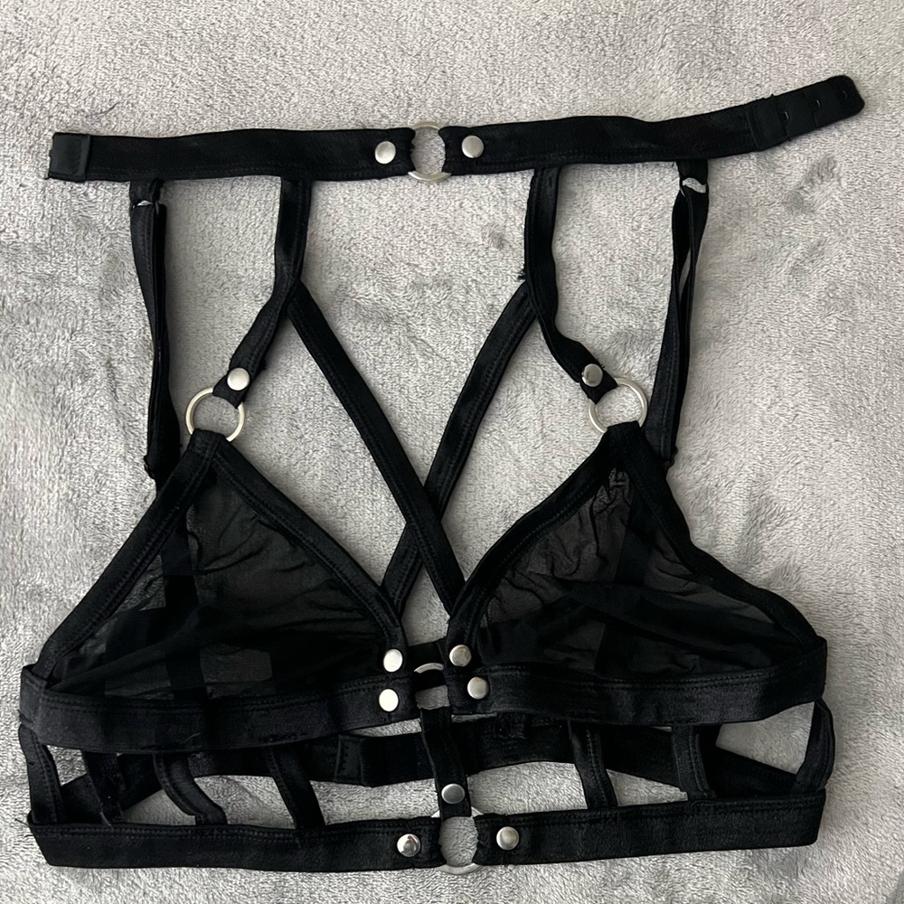 Black Shimmery Choker Top